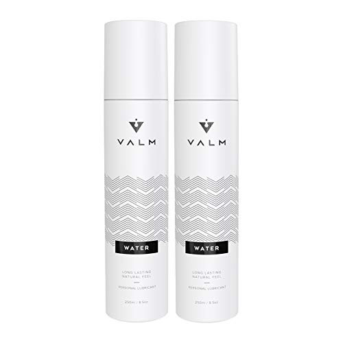 Valm Water Based Personal Lubricant - Sex Lube for Women Men and Couples - 8.5 Ounce Pump -Pack of 2- 17 Fl Oz
