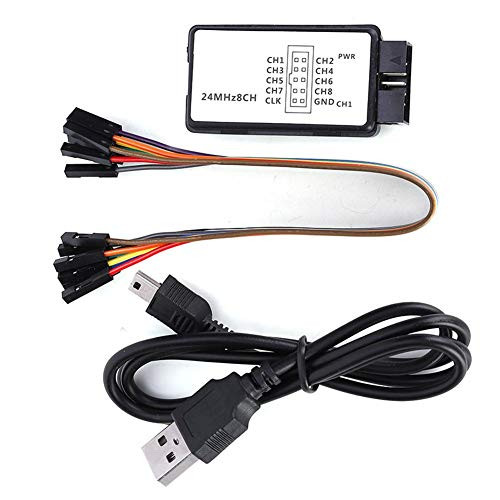 ?2021 New Year ??????????Jarchii Mini Logic Analyzer Logic Analyzer Logic Analyzer Device Set with Jumper Wire Computers Communications