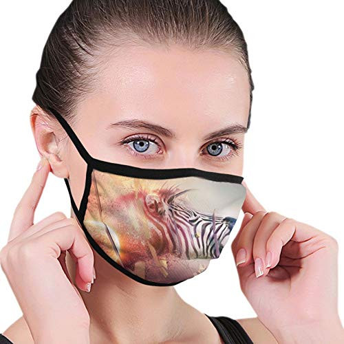 Reusable Face Masks Circle Zebra Fashion Lightweight Breathable Protective Mouth Cover Unisex Adult Safety Dust Masks For Women Men