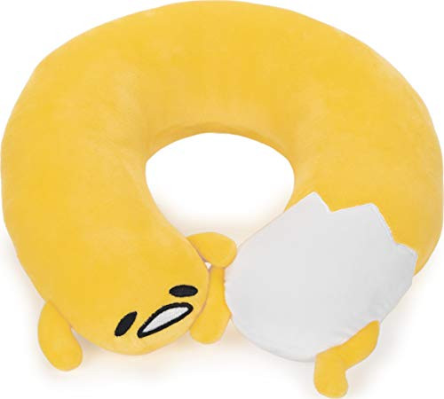 GUND Sanrio Gudetama The Lazy Egg Neck Pillow Soft Plush Yellow and White 11.5 inch