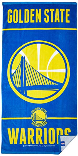 WinCraft NBA Golden State Warriors Fiber Beach Towel 9lb/30 x 60