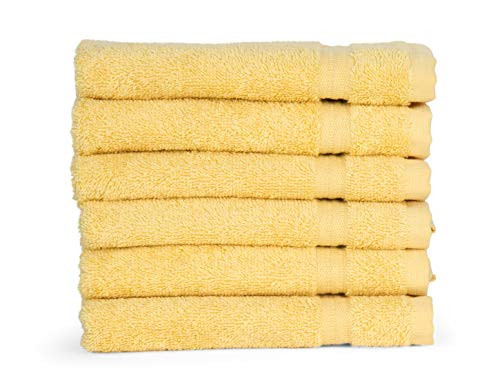TowelSelections Sunshine Collection Soft Towels 100 percent Turkish Cotton 6 Washcloths Sunshine