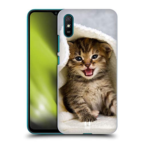Head Case Designs Kitten in Warm Towel Cats Hard Back Case Compatible with Xiaomi Redmi 9A / Redmi 9AT