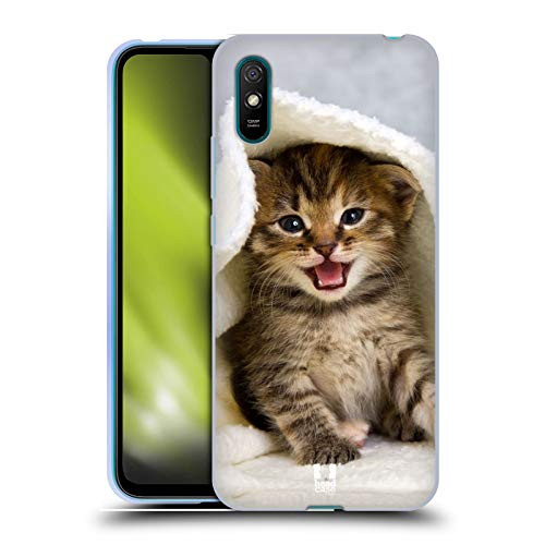 Head Case Designs Kitten in Warm Towel Cats Soft Gel Case Compatible with Xiaomi Redmi 9A / Redmi 9AT