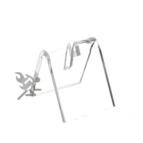 OnFireGuy Clear Acrylic Knife Blade Display Stand Holders 10 Pack
