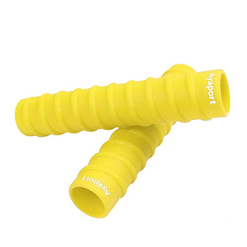 Ayaport Kayak Paddle Grips Non-Slip Silicone Wraps Blister Prevention Kayaking Accessories for Take-Apart Paddles -Yellow-