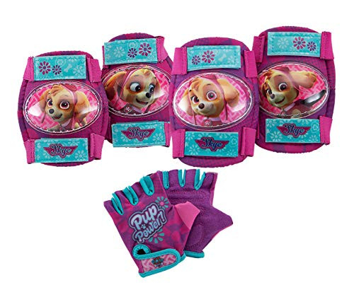 Nickelodeon Paw Patrol Toddler and Kids Bike Elbow/Knee Pads and Gloves Pink Dog Nickelodeon Paw Patrol Toddler and Kids Bike Elbow/Knee Pads and Gloves Pink Dog
