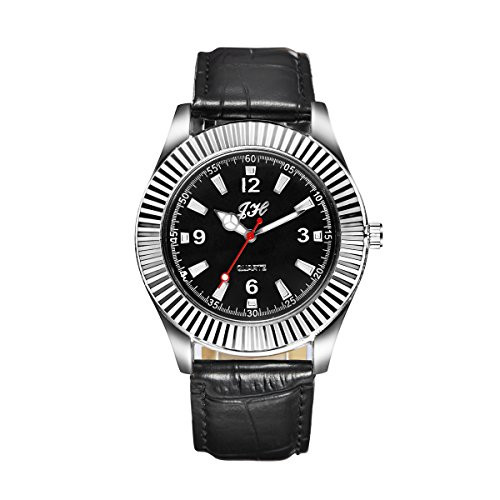 Vishm 2-in-1 Mens Quartz Watches Rechargeable Cigarette Lighter USB Fashion Watches Windproof Cigarette Lighter -Black-