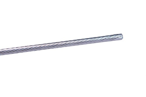 VistaView CableTec 1/8 1x19 Stainless Steel T316 Aircraft Cable Wire Rope for 1/8" Cable Railing  100-Foot Coil