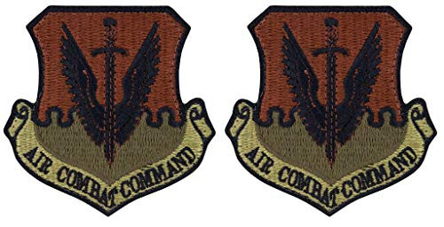 USAF Air Force Air Combat Command OCP Spice Brown Patch with Hook Fastener -Military Issued--Veteran Owned Business-2 Pack