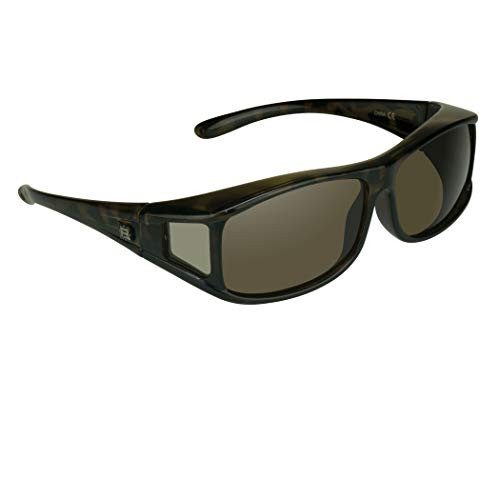 Barricade Polarized Rectangular Fit Over Glasses Sunglasses with Side Shield