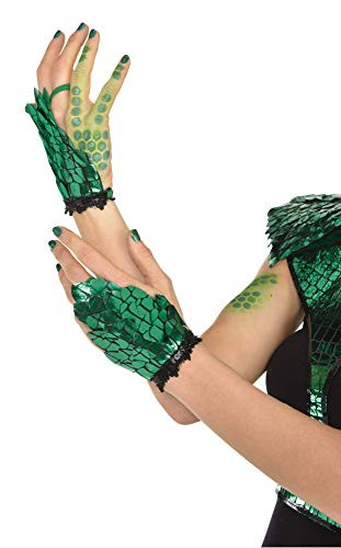amscan Adult Green Scales Glovelettes