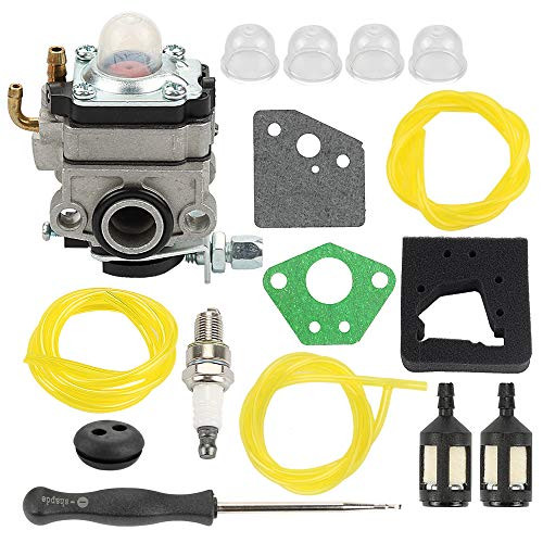 Allong Carburetor  Plus Air Filter Fuel Filter/line for Honda GX22 GX31 Engine FG100 Tiller Tune-Up Kit