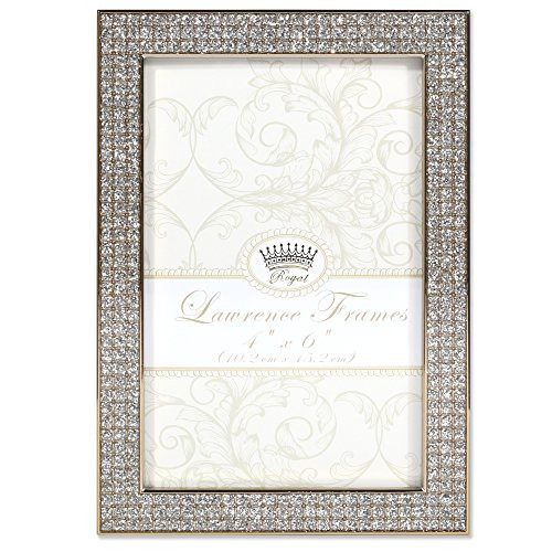 Lawrence Frames Lawrence Royal Designs 4x6 Turner Gold and Glitter Metal Picture Frame