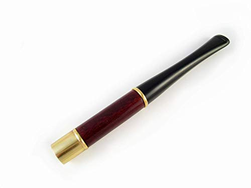 Costume Holder - Short Cigarette Holder with Ring inchAudrey Hepburn inch. Hand Carved 4 / 100 mm Fits Regular Cigarettes and BOX