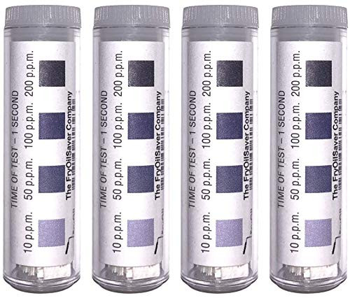 FryOilSaver Chlorine Test Strips for Restaurants Precision Chlorine Test Paper 4 x Vials of 100 Chlorine Sanitizer Test Strips 0-200 ppm Chlorine Test Strips FMP 142-1362