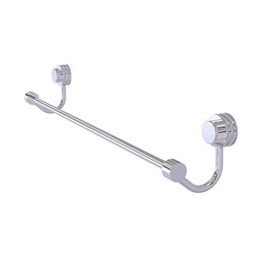 Allied Brass 421D/24-PC Venus Collection 24 Inch Dotted Accent Towel Bar 24-Inch Polished Chrome