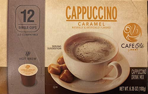 H.E.B. Cafe Ole Cappuccino Caramel Flavored 12 single cups