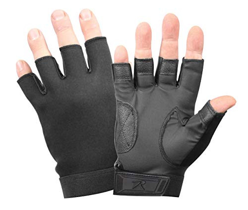 Rothco Fingerless Neoprene Duty Gloves Black Medium