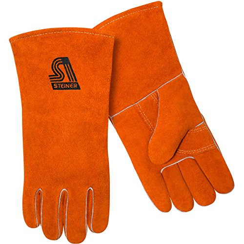 Steiner 2119Y-XS ThermoCore Foam Lined Shoulder Split Cowhide Stick Welding Gloves Brown X-Small