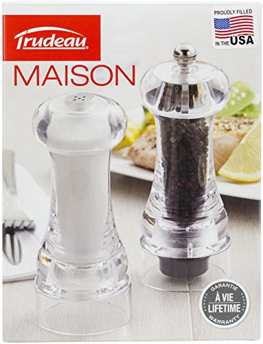 Trudeau Maison 533710 Craft Supplies 6" Pepper Mill and Salt Shaker Multi-Colored