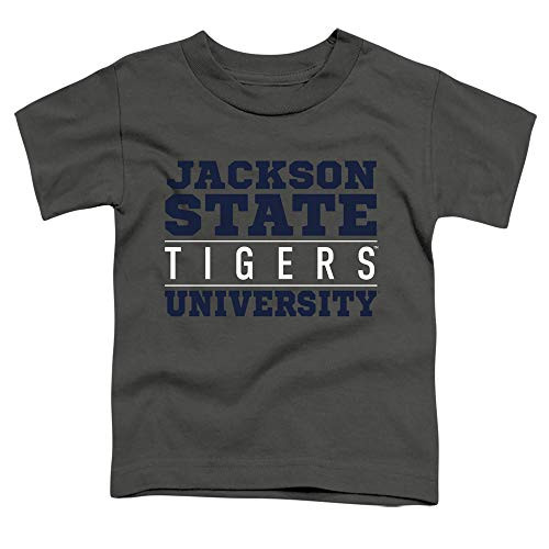 Jackson State University Official Between The Lines Unisex Toddler T Shirt Charcoal 3T Jackson State University Official Between The Lines Unisex Toddler T Shirt Charcoal 3T