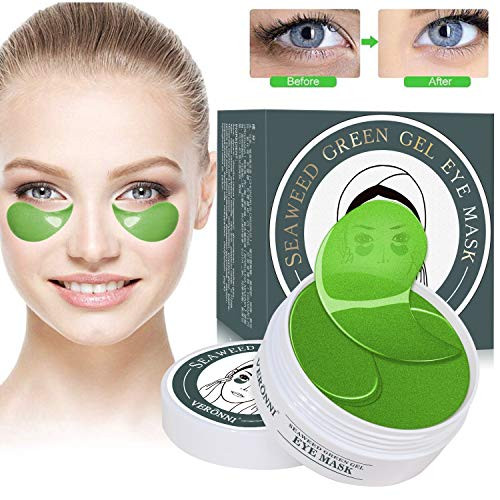 Under Eye Collagen Eye Mask?Green Seaweed Eye Mask Anti-Aging Eye Eliminate Dark Circles and Bags Under the Eyes Puffiness Eye MaskEye Mask Treatment Patches -Seaweed Green Gel Eye Mask- Under Eye Collagen Eye Mask?Green Seaweed Eye Mask Anti-Aging Eye Eliminate Dark Circles and Bags Under the Eyes Puffiness Eye MaskEye Mask Treatment Patches -Seaweed Green Gel Eye Mask-