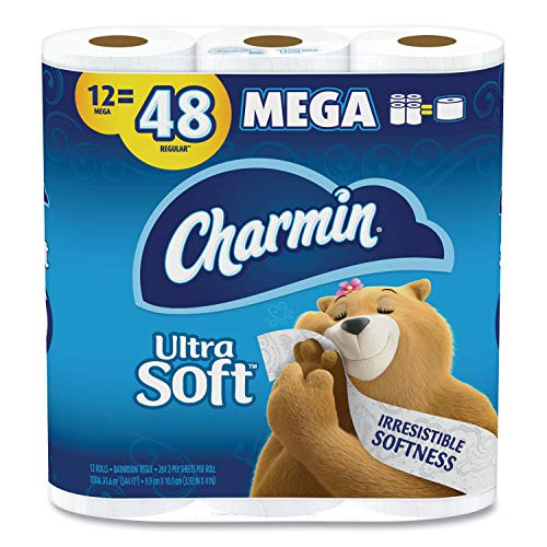 Charmin Ultra Soft Toilet Paper 12 Mega Rolls - 48 Regular Rolls