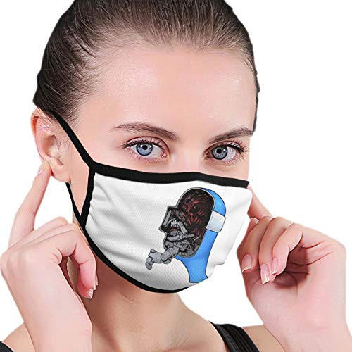Among Us Impostor Black Side Face Mask Reusable Adjustable Earmuffs Balaclava Black