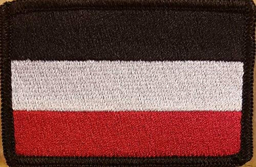 German Empire 1871 Flag Patch with Hook  and  Loop Tactical Morale Germany Biker Emblem