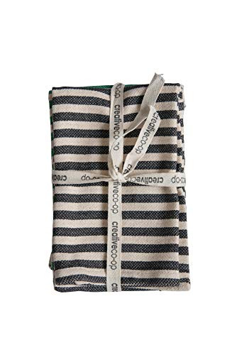 Creative Co-Op Striped Cotton Tea Towels -Set of 3 Pieces-