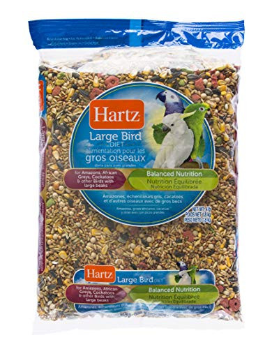 Hartz Amazon African Grey Cockatoo Large Bird Food - 4Lb