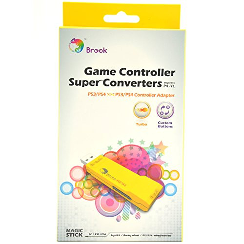 CtrlDepot Brook Converter: PS3/PS4 to PS3/PS4 Wired/Wireless Controller USB Adapter Support G27/G29