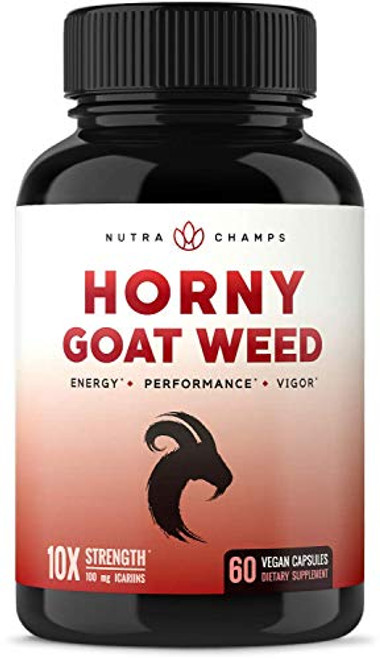 Premium Horny Goat Weed Extract -10X Strength Icariins- with Maca Tribulus and Ginseng - Energy and Performance Complex for Men and Women - 1000mg Epimedium Powder Pills Supplement Vegan Capsules Premium Horny Goat Weed Extract -10X Strength Icariins- with Maca Tribulus and Ginseng - Energy and Performance Complex for Men and Women - 1000mg Epimedium Powder Pills Supplement Vegan Capsules