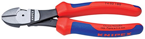 Knipex 74 02 180 SB High Leverage Diagonal Cutters 7,09" with soft handle in blister packaging