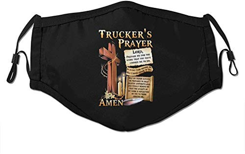 Secutoryang Cloth Face Mask Washable Truckers Prayer Lord Anti Filter Dust Cycling Mouth Mask Reusable Printed