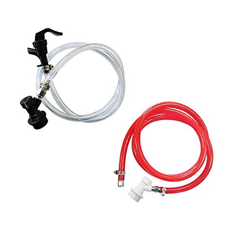 Beer Brewing Ball Lock Line - LUCKEG Brand Ball Lock Beer Line Assembly and Ball Lock Gas Line Assembly for Home Brewing Wine Making Beer Brewing Ball Lock Line - LUCKEG Brand Ball Lock Beer Line Assembly and Ball Lock Gas Line Assembly for Home Brewing Wine Making