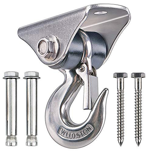 Besthouse Permanent Antirust Stainless Steel 304 Heavy Duty Swing Hanger 1000lb Capacity Silent Swing Hook 4 Screw for Concrete and Wooden Application Yoga Hammock Chair Sandbag Besthouse Permanent Antirust Stainless Steel 304 Heavy Duty Swing Hanger 1000lb Capacity Silent Swing Hook 4 Screw for Concrete and Wooden Application Yoga Hammock Chair Sandbag