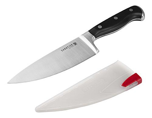 Sabatier Forged Triple-Riveted Stainless Steel Chef Knife with EdgeKeeper Self-Sharpening Sleeve 6-Inch