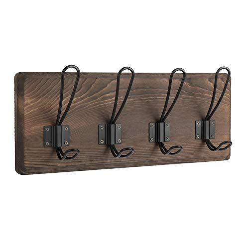 Coat Rack Wall Mounted Coat Hooks Rustic Wooden Coat Hanger Rack for Entryway Bathroom Bedroom Living Room Coat Hanger for Key Hat Towel Coat Rack Wall Mounted Coat Hooks Rustic Wooden Coat Hanger Rack for Entryway Bathroom Bedroom Living Room Coat Hanger for Key Hat Towel