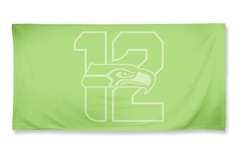 NFL Seattle Seahawks A2281315 Colored Beach Towel 30 inch x 60 inch Bright Green