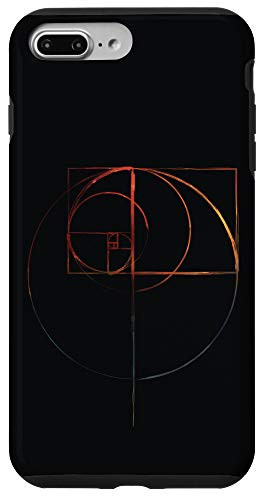 iPhone 7 Plus/8 Plus fibonacci golden ratio circle t shirt Case