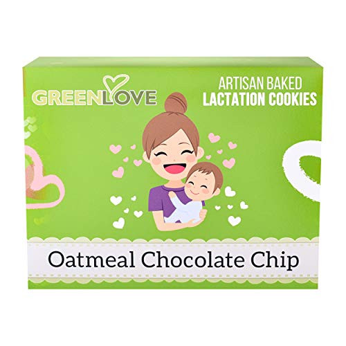 Lactation Cookies Lactation supplement for increased breast milk Artisan Baked Lactation Cookies by Green Love Lactation Snacks -Oatmeal Chocolate Chip 4 PK -24oz-- Lactation Cookies Lactation supplement for increased breast milk Artisan Baked Lactation Cookies by Green Love Lactation Snacks -Oatmeal Chocolate Chip 4 PK -24oz--