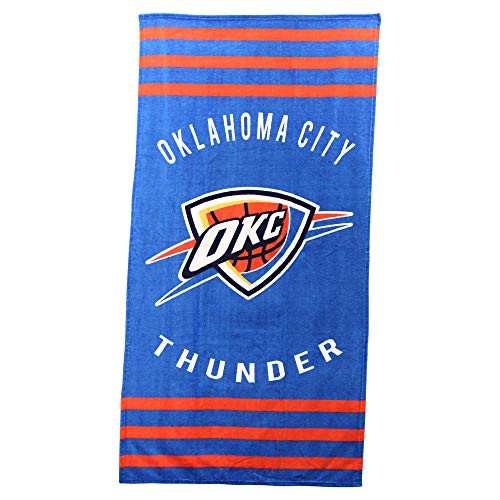 The Northwest Company NBA Striped Beach and Bath Towel 30 inch x 60 inch -Oklahoma City Thunder- The Northwest Company NBA Striped Beach and Bath Towel 30 inch x 60 inch -Oklahoma City Thunder-