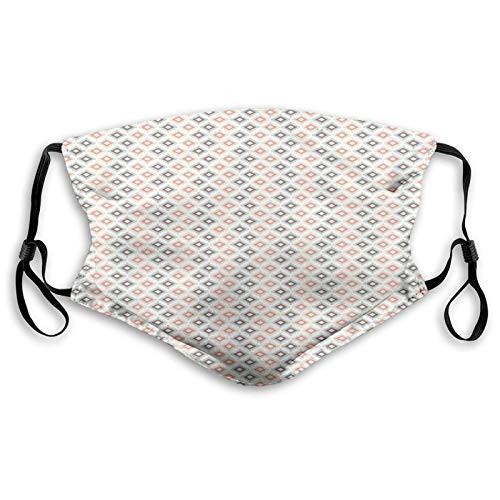 Comfortable Windproof maskTribalIkat Inspired Geometric Squares and Triangles Apache Culture InspirationsMulticolor?Printed Facial decorations for adult SIZEM