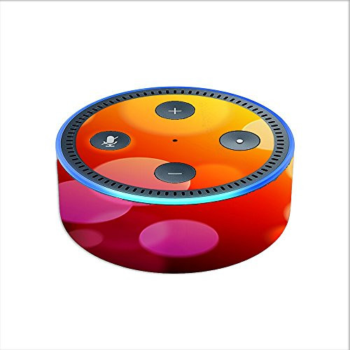 Skin Decal Vinyl Wrap for Amazon Echo Dot 2 -2nd generation- / bokeh circles
