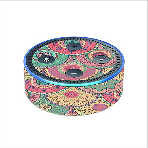 Skin Decal Vinyl Wrap for Amazon Echo Dot 2 -2nd generation- / Circle Mandala Design Pattern