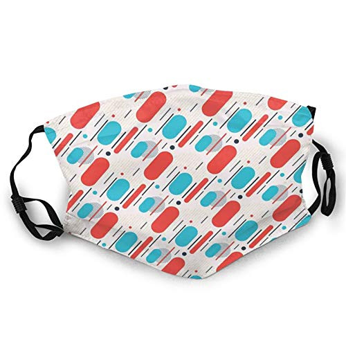 Comfortable Printed maskAbstract Line And Stripes Abstract Minimalism Design Inspired Motion IllustrationWindproof Facial decorations for man and woman
