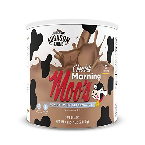 Augason Farms Morning Moos Chocolate Low Fat Milk Alternative 4 lbs 7 oz