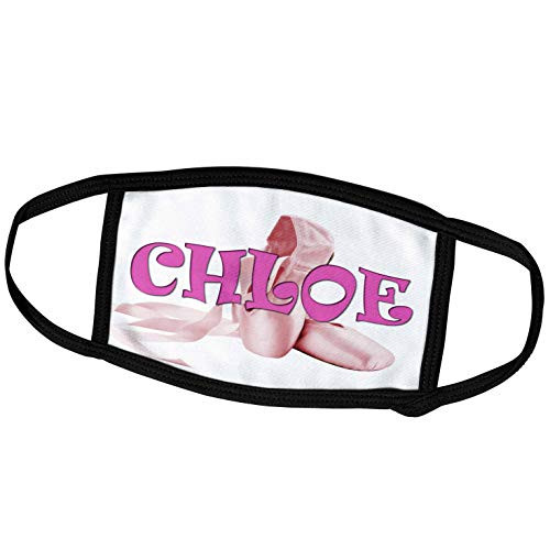 3dRose Face Mask Medium Chloe. Pink Ballet Shoes